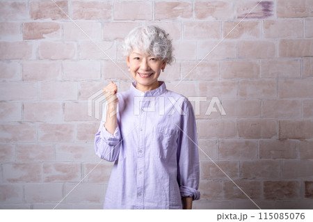 シニアメンターとして退職後のセカンドキャリアを充実させる60代女性 シニアメンターとして退職後のセカンドキャリアを充実させる60代女性 115085076