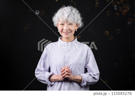 シニアメンターとして退職後のセカンドキャリアを充実させる60代女性 シニアメンターとして退職後のセカンドキャリアを充実させる60代女性 115085278