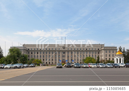 The House of Soviets and the Chapel of Our Lady of Kazan in Irkutsk The House of Soviets and the Chapel of Our Lady of Kazan in Irkutsk 115085685