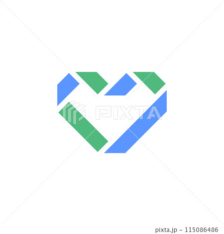 Heart icon or Valentines day symbol, holiday sign 115086486