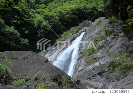 轟の滝を下から眺める　初夏　（高知県　香美市） 115086545