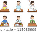 授業中の子供達 115086609