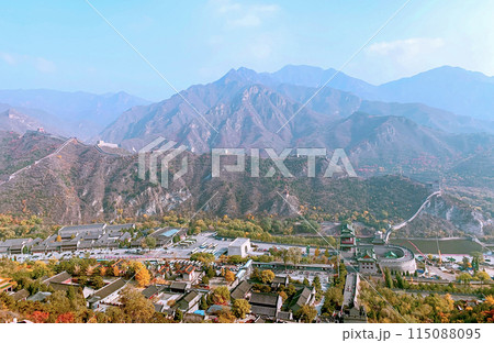 The Great Wall Of China In Autumn, China. The Great Wall Of China In Autumn, China. 115088095
