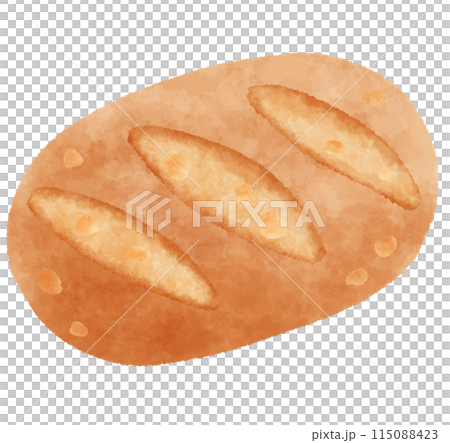 法國麵包插畫 Pain aux noix 核桃麵包 115088423