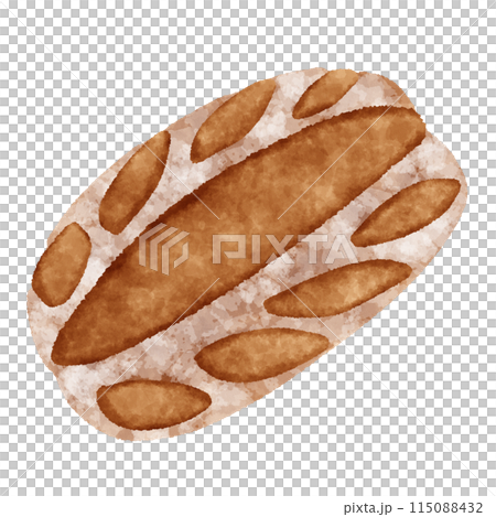 法國麵包插畫 Pain au levain 115088432