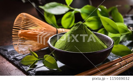 抹茶と茶筅 抹茶と茶筅 115089032