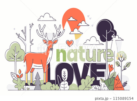 Nature love is the title of the image 115089154