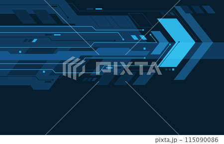 Abstract blue arrow speed technology dynamic geometric design modern futuristic creative vector 115090086