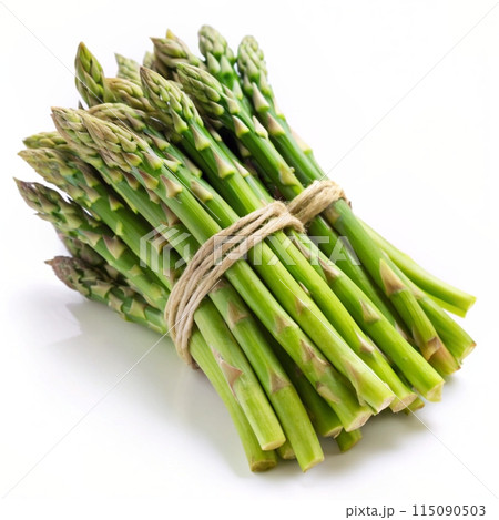Asparagus isolated on white background. Ai generated 115090503