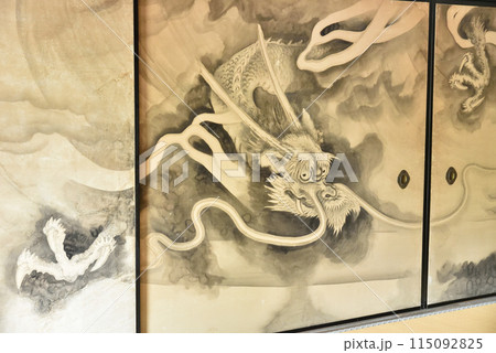 襖絵の龍 龍安寺 襖絵の龍 龍安寺 115092825