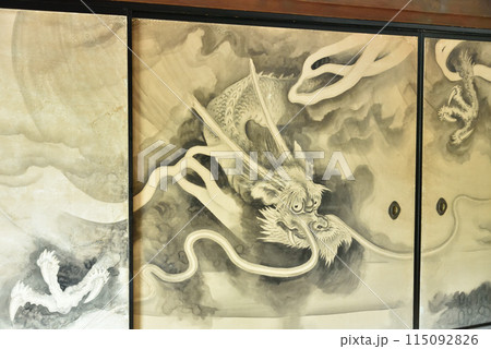 襖絵の龍 龍安寺 襖絵の龍 龍安寺 115092826