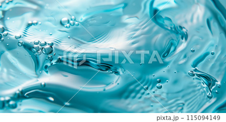 Clear gel serum texture. Liquid skincare cream background 115094149