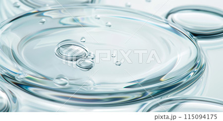 Clear gel serum texture. Liquid skincare cream background 115094175