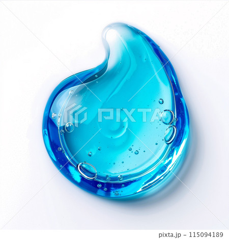 Cosmetic Cream Gel Texture Isolated On White Background. 115094189