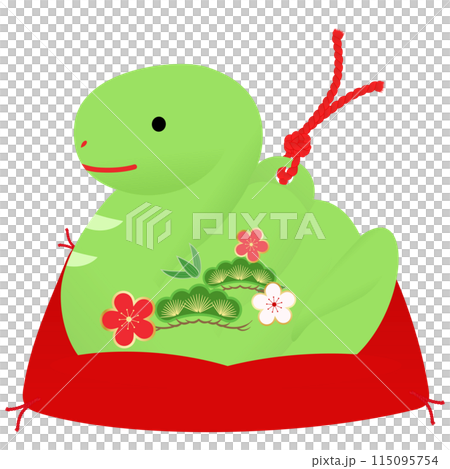 巳年の土鈴（年賀状文字素材） 115095754