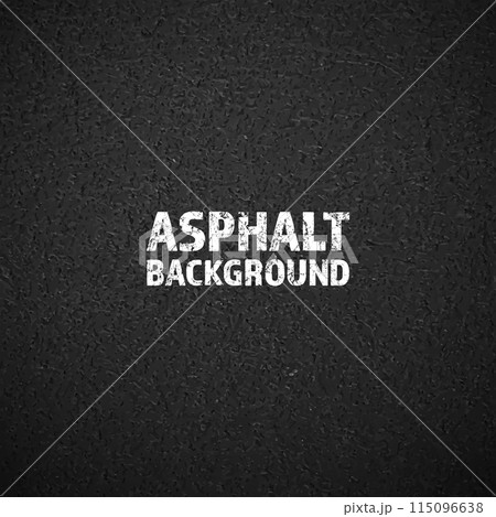 Asphalt road texture, concrete highway surface. Pattern with grainy structure, grunge stone background. Vector illustration 115096638