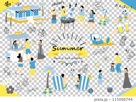 人們享受夏天 人們享受夏天 115098744
