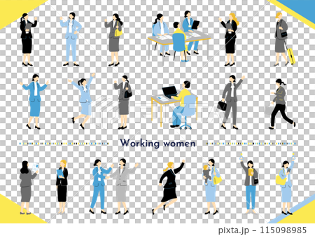 職業婦女商務場景素材合集 115098985