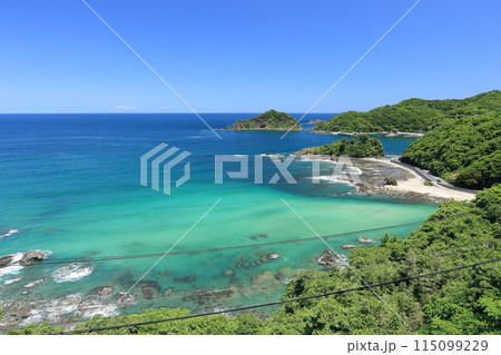 惣津海岸の遠景 3 惣津海岸の遠景 3 115099229