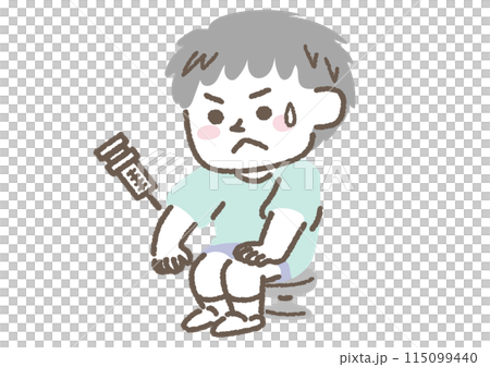 注射をする男の子のイラスト 注射をする男の子のイラスト 115099440