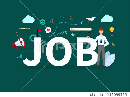 Human resources department searches for talented people to join the workforce. select candidates, interview, work search online concept. 115099556