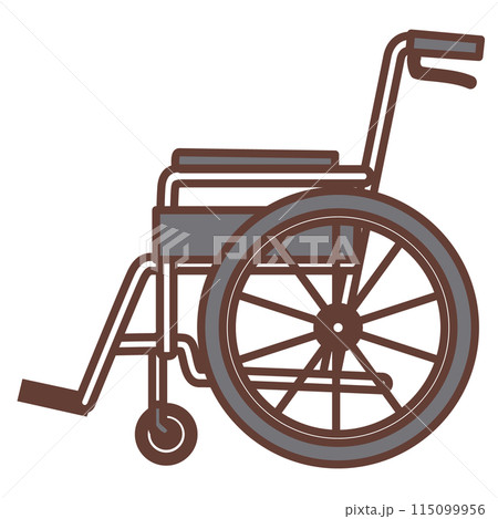横向きの車椅子 115099956
