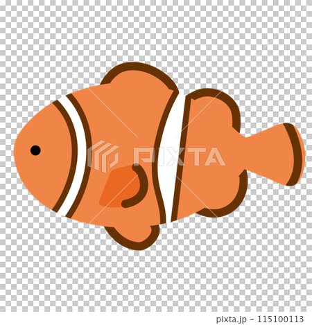 かわいいクマノミのイラスト 115100113