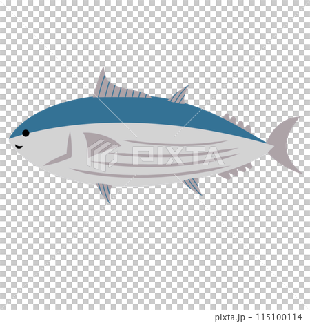 かわいいカツオのイラスト 115100114