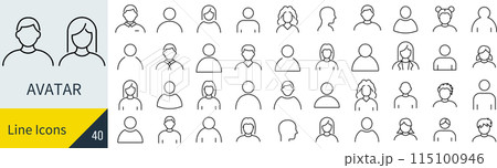 アバターのアイコンセット アバターのアイコンセット 115100946