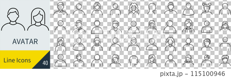 アバターのアイコンセット アバターのアイコンセット 115100946