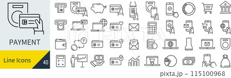 支払いのアイコンセット 115100968