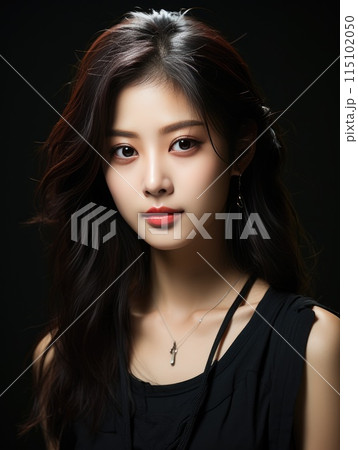Portrait Photography of Young asian beauty...のイラスト素材 [115102050] - PIXTA