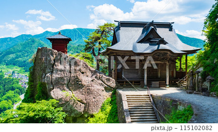 山寺(立石寺):開山堂と納経堂 山寺(立石寺):開山堂と納経堂 115102082
