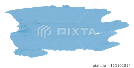 Light blue plasticine brush isolated on white background. Light blue plasticine brush isolated on white background. 115102814