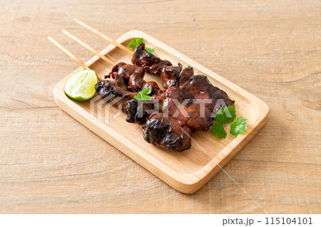 grilled chicken liver with herbs and spices grilled chicken liver with herbs and spices 115104101