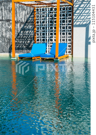 pool bed around swimming pool pool bed around swimming pool 115104431