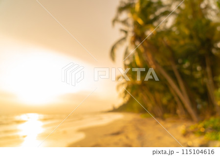 abstract blur beautiful sea beach with sunset time for background abstract blur beautiful sea beach with sunset time for background 115104616