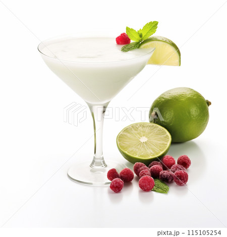 Cocktail Day Daiquiri with Lemon and Lemon Lime. 115105254