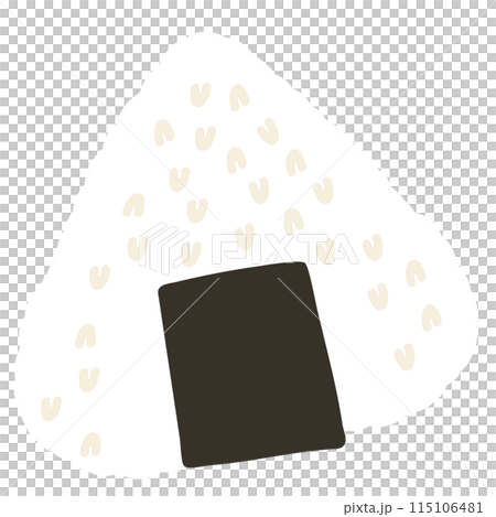 Onigiri or rice and seaweed png for Japanese food, Asian snack, sticker, menu, cafe, restaurant, breakfast, lunch, recipe, ingredient, supermarket, grocery, cuisine, quick meal, cartoon, trip, travel 115106481