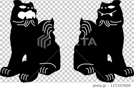 シンプルなシーサーのイラスト 115107600