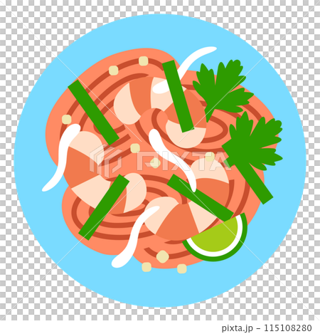 パッタイのアイコンイラスト 115108280