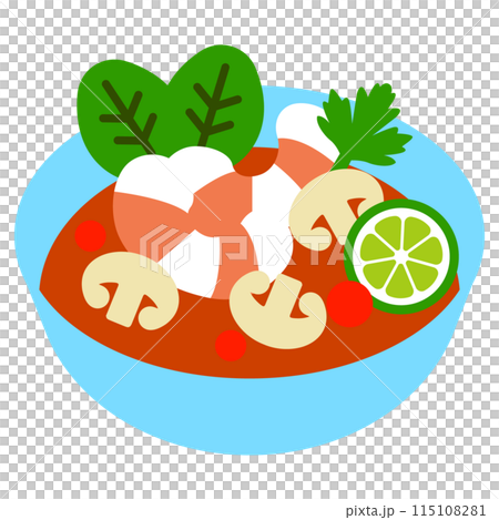 Tom yum goong icon illustration 115108281