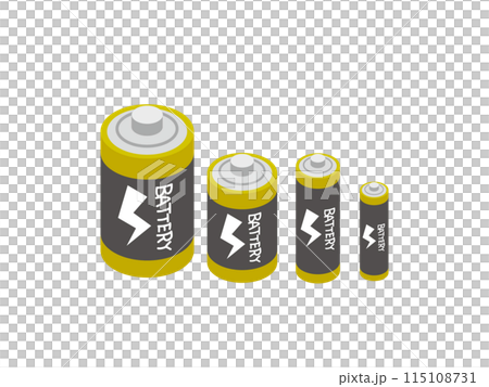 Set of 4 types of dry batteries Set of 4 types of dry batteries 115108731