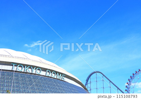 東京都文京区、東京ドームと東京ドームシティアトラクションズの風景 115108793