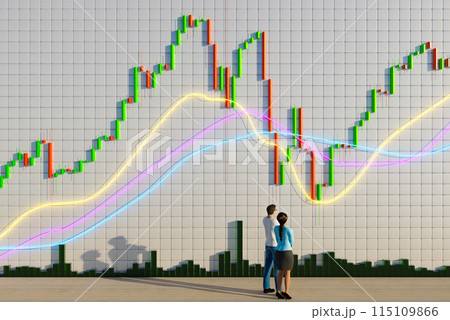 Business people looBusiness people look at a chart. The trader analyzes the price movement on a huge trading chart. A businessman-investor watches the movement of the price of an asset.k at a chart. Business people looBusiness people look at a chart. The trader analyzes the price movement on a huge trading chart. A businessman-investor watches the movement of the price of an asset.k at a chart. 115109866