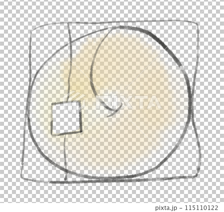Simple plain bagel hand drawn illustration Simple plain bagel hand drawn illustration 115110122