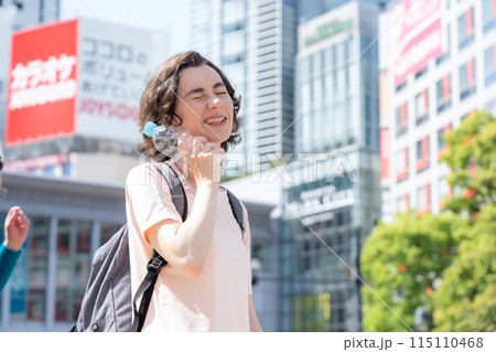 東京を旅行する外国人観光客（インバウンド） 115110468