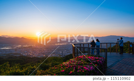 西蔵王公園展望広場・夕景 115110902