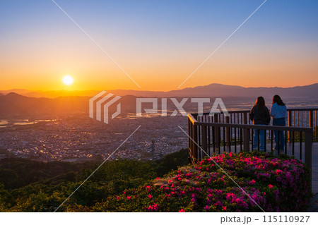 西蔵王公園展望広場・夕景 115110927