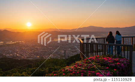西蔵王公園展望広場・夕景 115110929